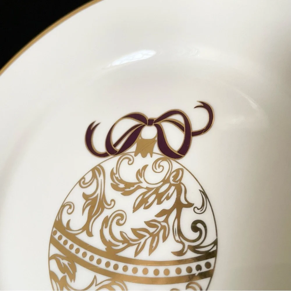 SET of 6 Gold Ornament Plates by Pier 1
